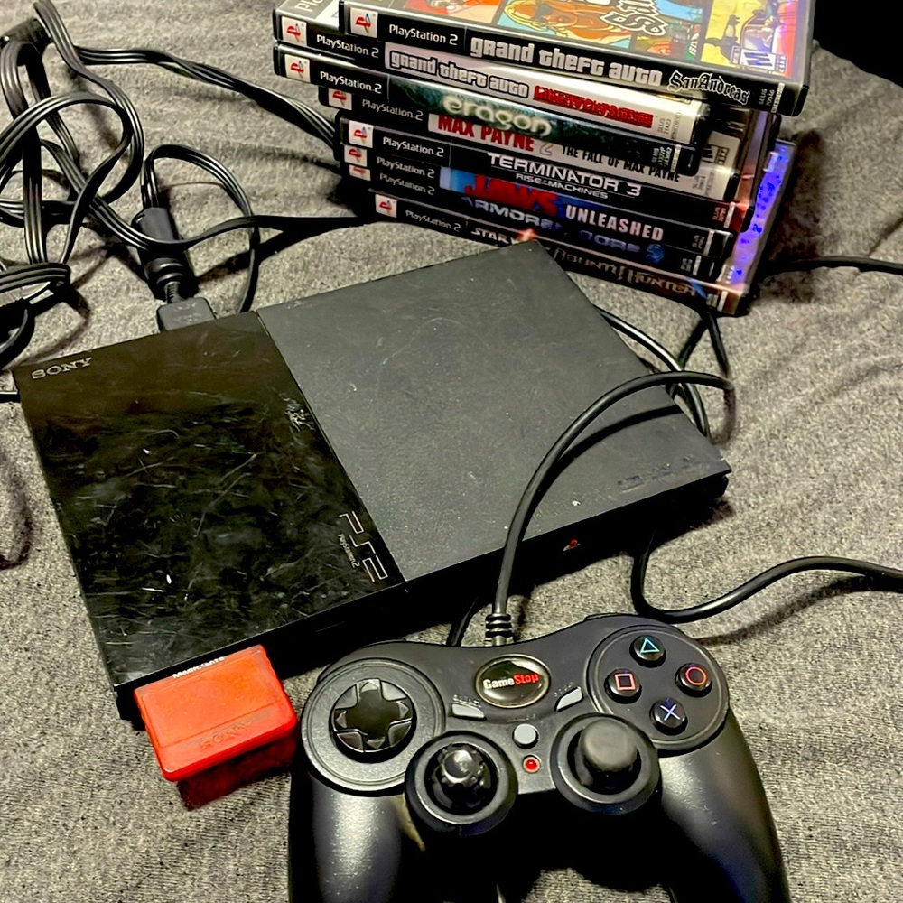 Ps 2 with games power cable not included